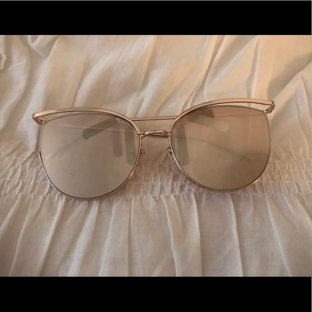 ASOS cat eye sunglasses- rose gold